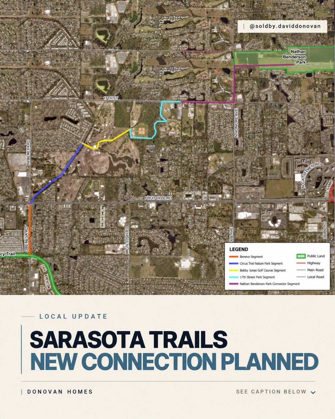 Sarasota Trails New Connection Planned — Donovan Homes local update graphic