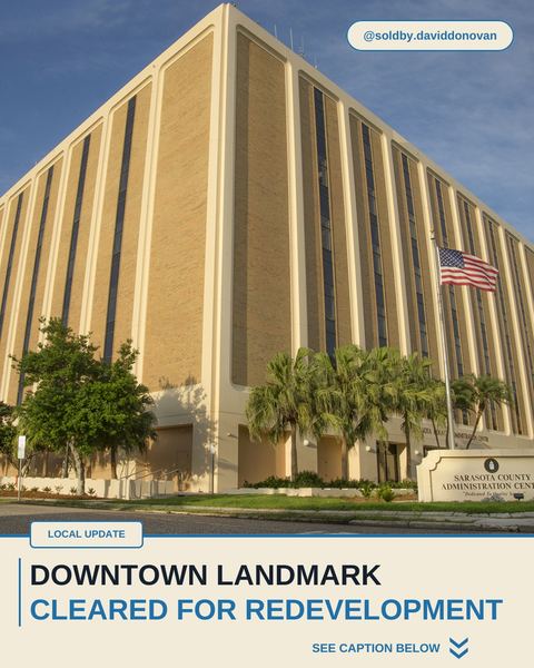 Downtown Landmark Cleared for Redevelopment — Donovan Homes local update graphic