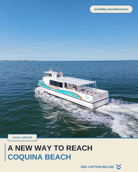 A New Way to Reach Coquina Beach — Donovan Homes local update graphic